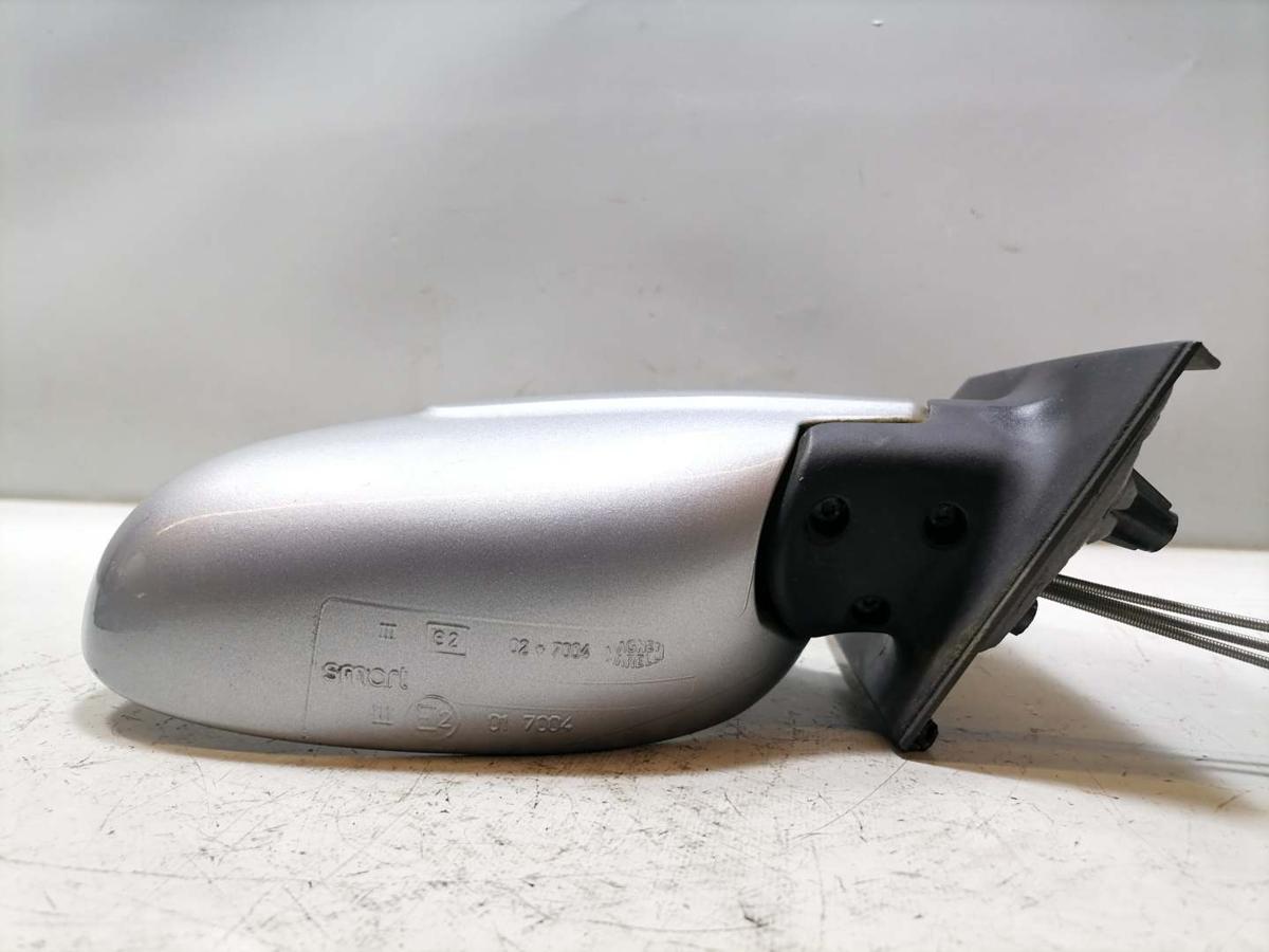 Smart ForTwo Coupe 450 original Au&szlig;enspiegel rechts EB2 Silber manuell BJ03